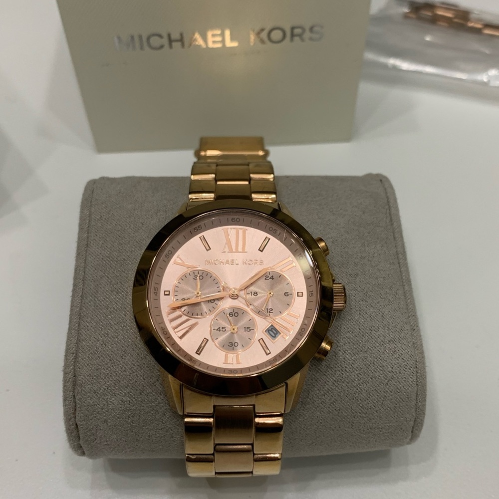 Michael Kors oversized Rose Gold Tone Watch